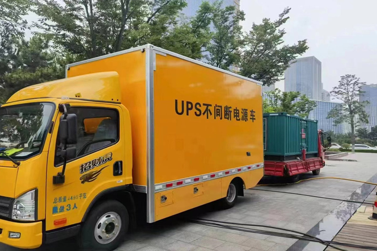 保山发电机租赁施工现场