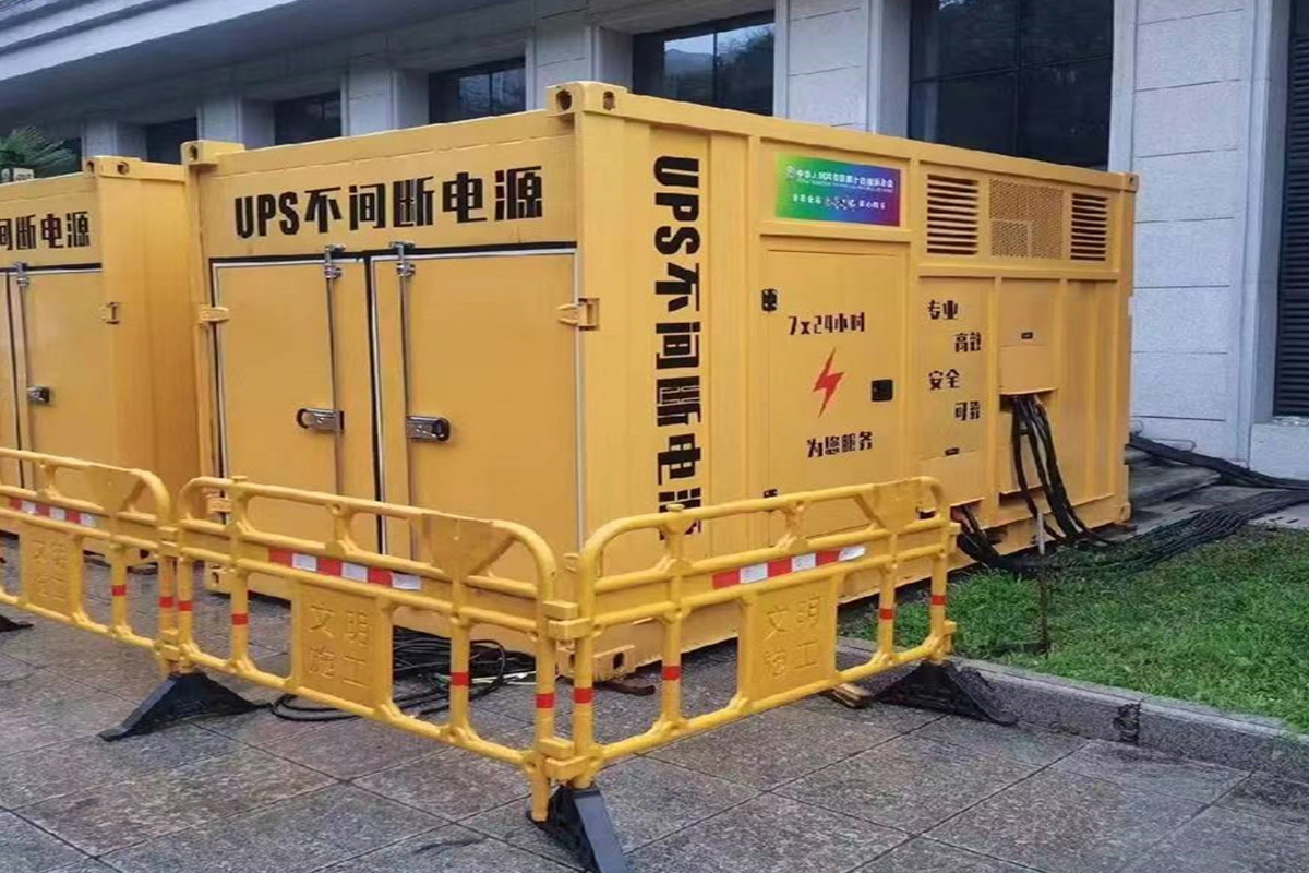 保山发电机租赁施工现场